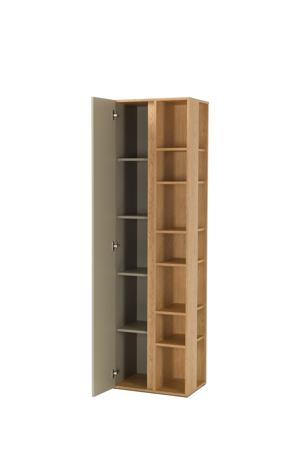 BÜCHERREGAL MURO 55x40x195 cm, Regal Eichefarben - Eichefarben, Holzwerkstoff (55/195/40cm) - MASSENO