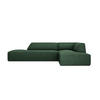 ECKSOFA rechts Ruby aus strukturiertem Stoff grün 4 Sitzplätze - Grün, Textil (180/273cm) - Micadoni