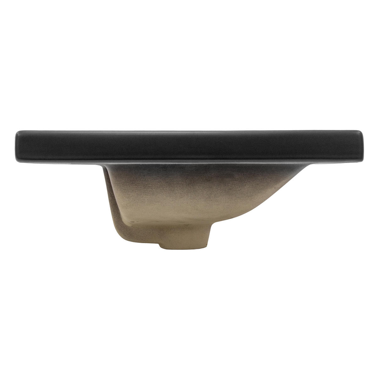 WASCHBECKEN - Schwarz, Keramik (46/16.5/53.5cm) - ML-DESIGN