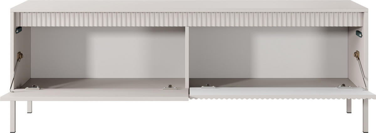 TV-LOWBOARD Cindy Beige 154/53/40 cm - Beige/Braun, Holzwerkstoff/Metall (153.5/53.4/39.5cm) - WFL GROUP
