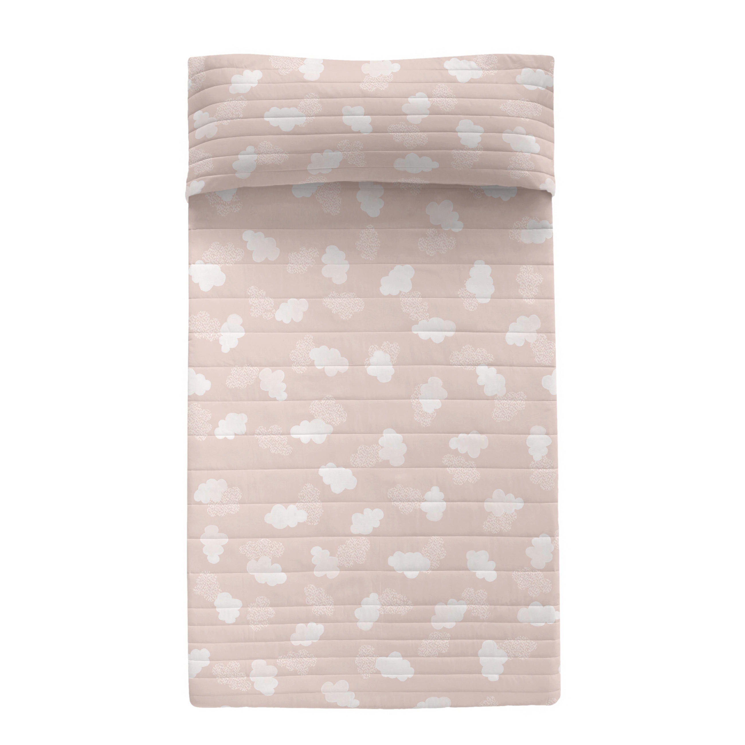TAGESDECKE clouds 200x260 cm (bett 105) rosa - Pink, Textil (200/260cm) - Happy Friday