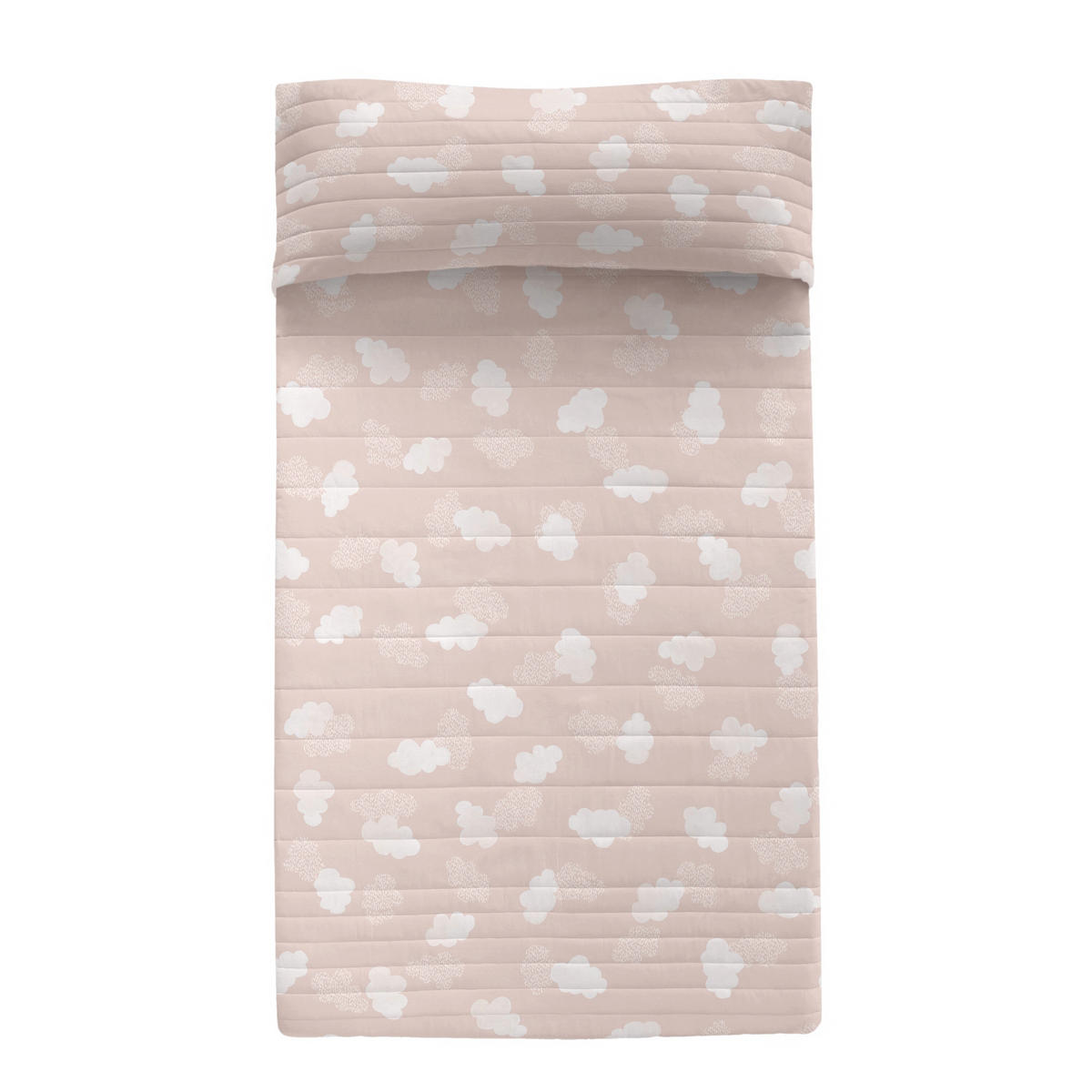 TAGESDECKE clouds 180x260 cm (bett 80/90/105) rosa - Pink, Textil (180/260cm) - Happy Friday