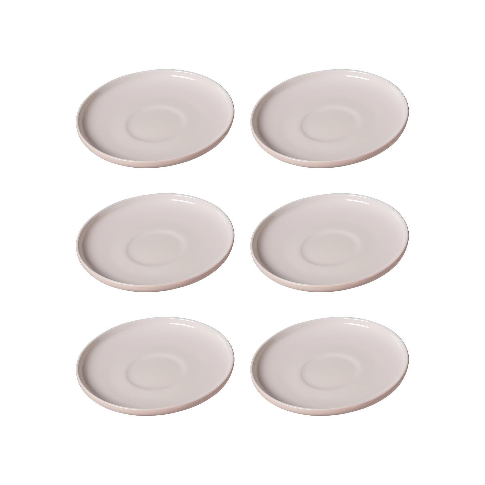 KAFFEEUNTERTASSEN Jasper rosa ø 15.0 cm 6er Set - Rosa, Keramik (15cm) - Ritzenhoff Breker