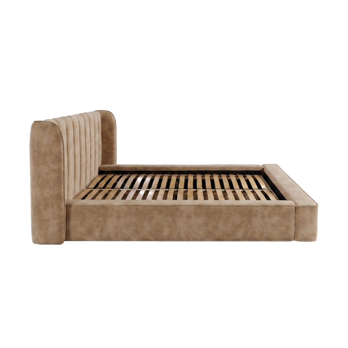 POLSTERBETT GONDO 160x200 cm, Beige - Beige, Textil (200/160cm) - Fedve