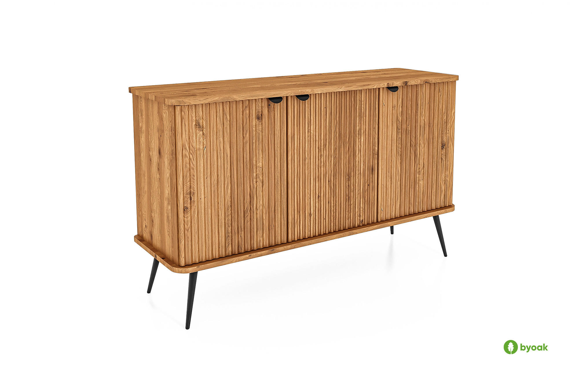 KOMMODE LINA Wildeiche - Wildeiche, Holz (144/87/46cm) - byoak