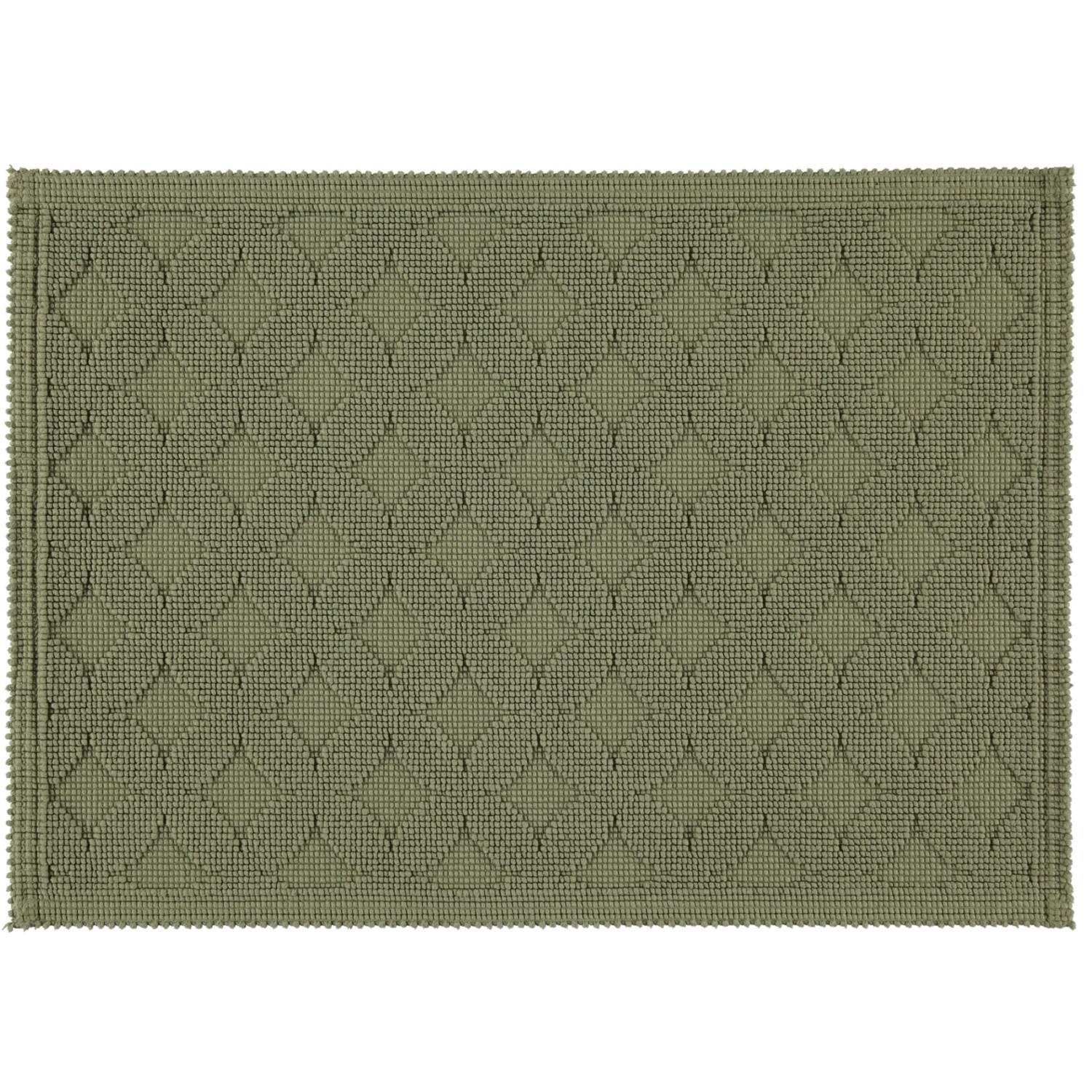 BADEMATTEN SEASIDE OLIVE - 404 - Grün, Textil (50/70cm) - Rhomtuft