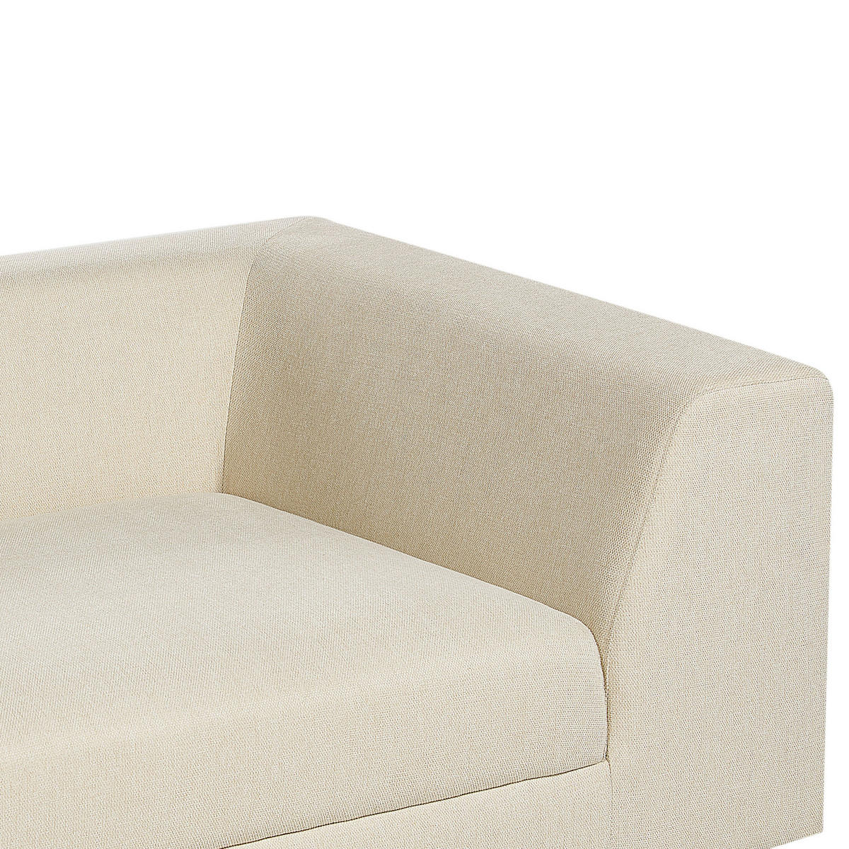 3-SITZER-SOFA sandbeige mit Kissen Lermon - Beige, Textil (260/59/100cm) - Beliani