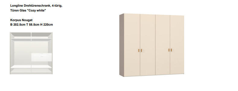 Drehtürenschrank Longline - Jutzler