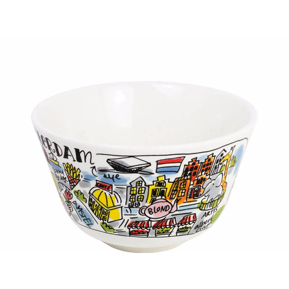 SCHALE Amsterdam in Bunt - 14cm - Multicolor, Keramik (14.3/9/14.3cm) - Blond Amsterdam