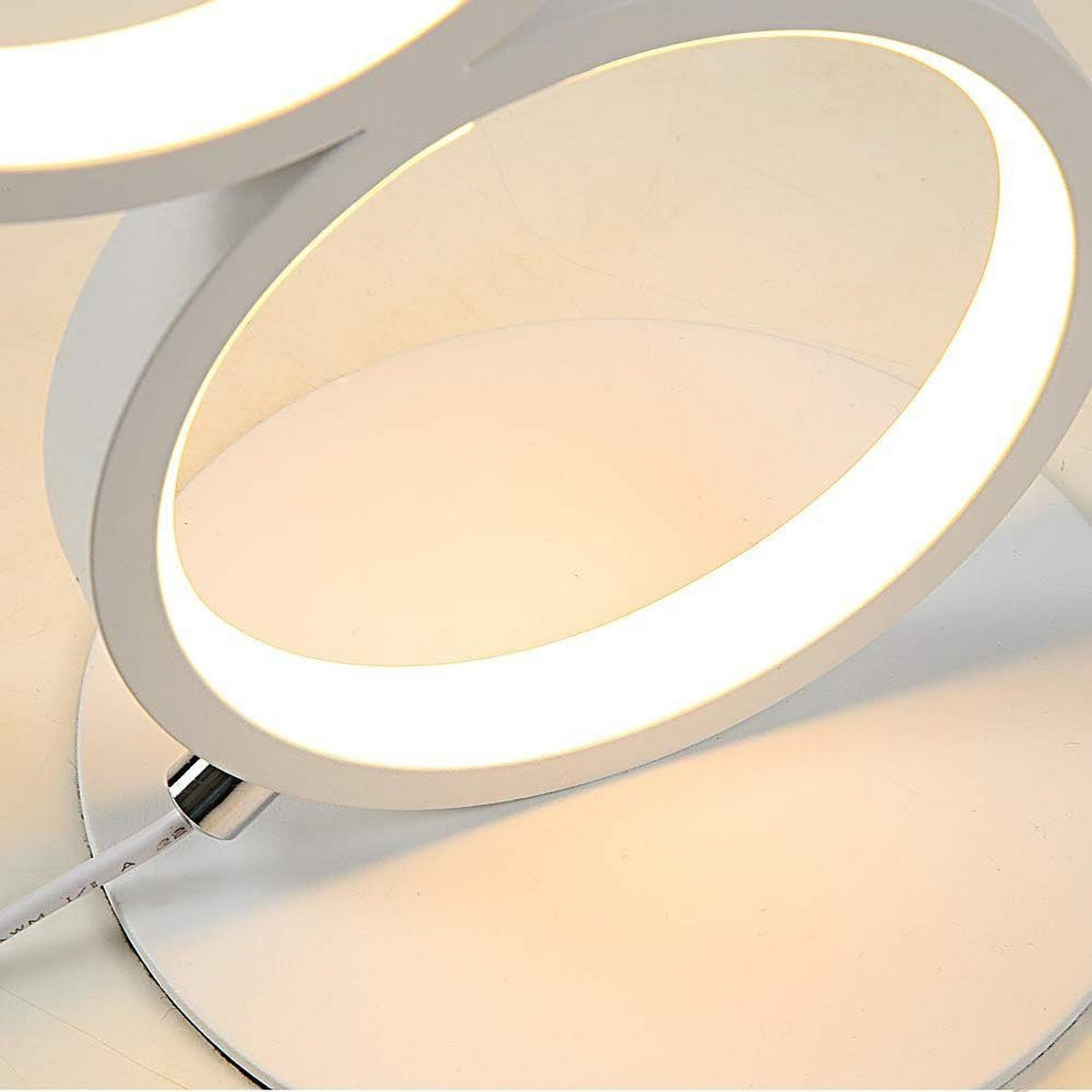 LED-TISCHLEUCHTE Chemnitz 14/14/38 cm - Weiß, Metall (14/14/38cm) - Nettlife