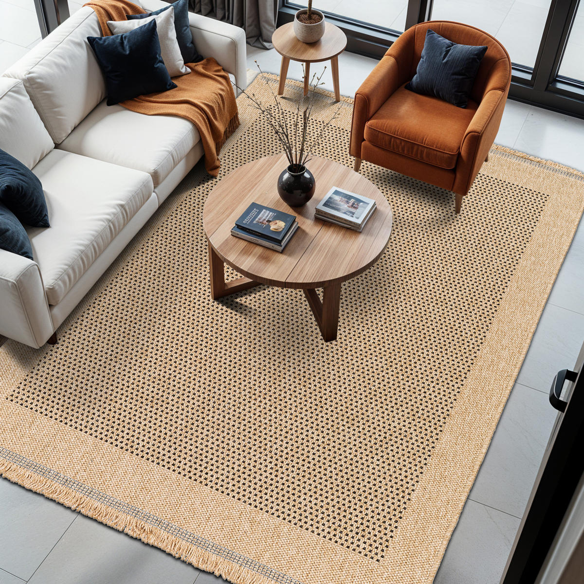 OUTDOORTEPPICH Lori Jute-Optik 120/170 cm Beige - Beige, Textil (120/170cm) - LIVABLISS