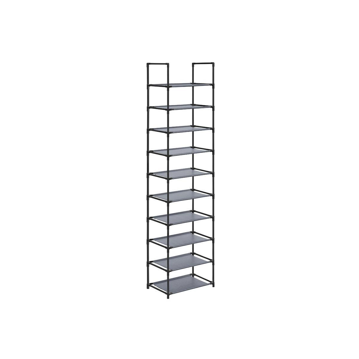 SCHUHREGAL KHARTOUM - Grau, Kunststoff (45/173/28cm) - Hansiro