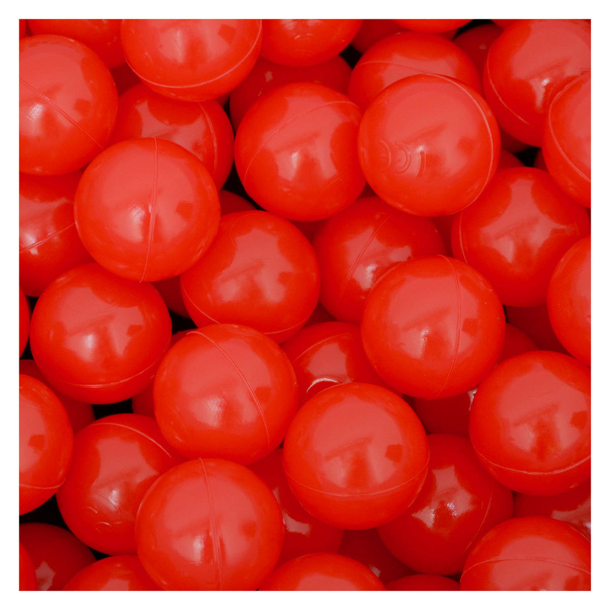BÄLLEBAD-BÄLLE 50 Stück, Rot, 5.5 cm - Rot, Kunststoff (5.5/5.5/5.5cm) - Littletom