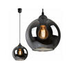 PENDELLEUCHTE HAGEN - Transparent/Anthrazit, Glas/Metall (20/20/80cm) - kiki design