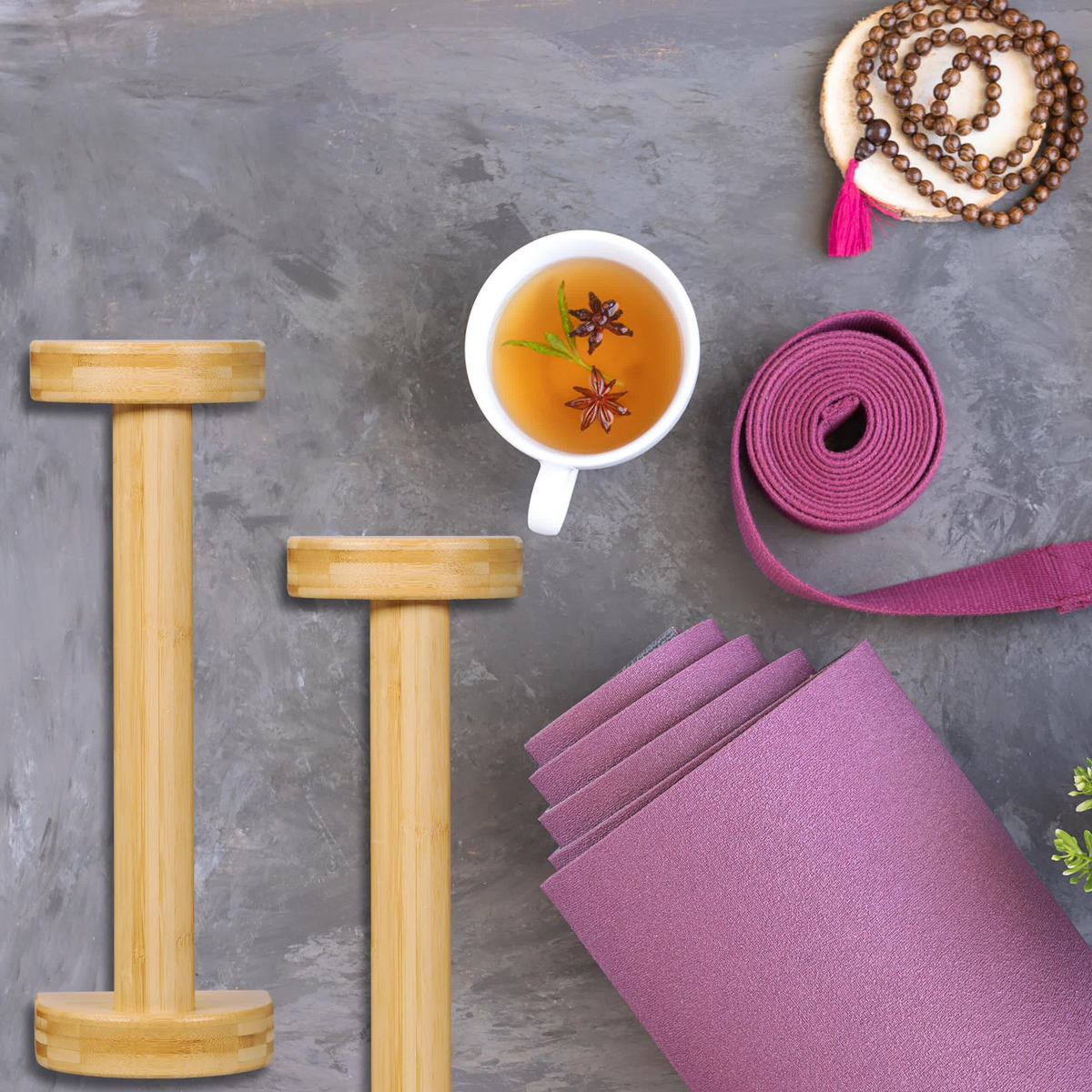 2xLIEGESTÜTZGRIFFE - Hellbraun, Holz/Kunststoff (12/36cm) - Relaxdays