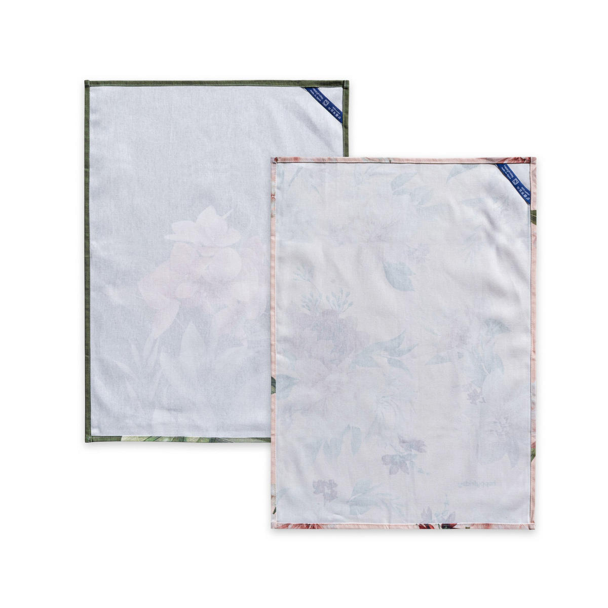 GESCHIRRTUCH (2 tlg) summer floral 70x50 cm mehrfarbig - Multicolor, Textil (70/50cm) - Happy Friday