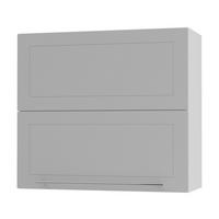 KÜCHENHÄNGESCHRANK Kvantum W8B/80 Dust Grey Matt / Weiß Matt 80 / 32,5 / 72cm - Weiß/Grau, Holz/Holzwerkstoff (80/72/32.5cm) - Feldmann-Wohnen
