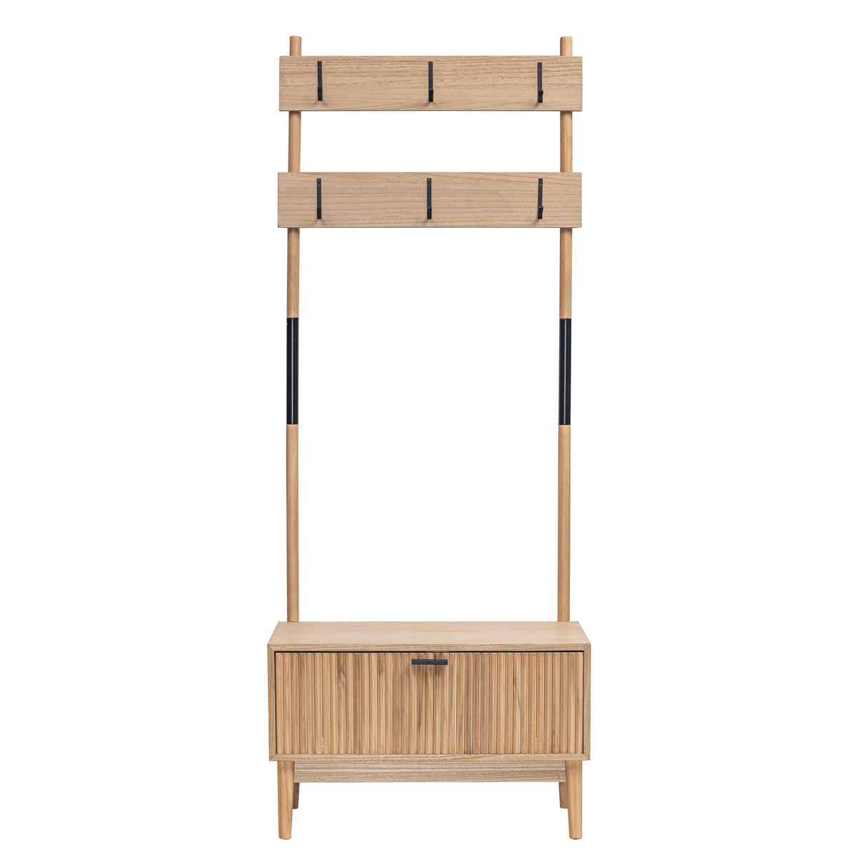 GARDEROBE Metall Braun - Braun, Metall (72/185/35cm) - Nordlys