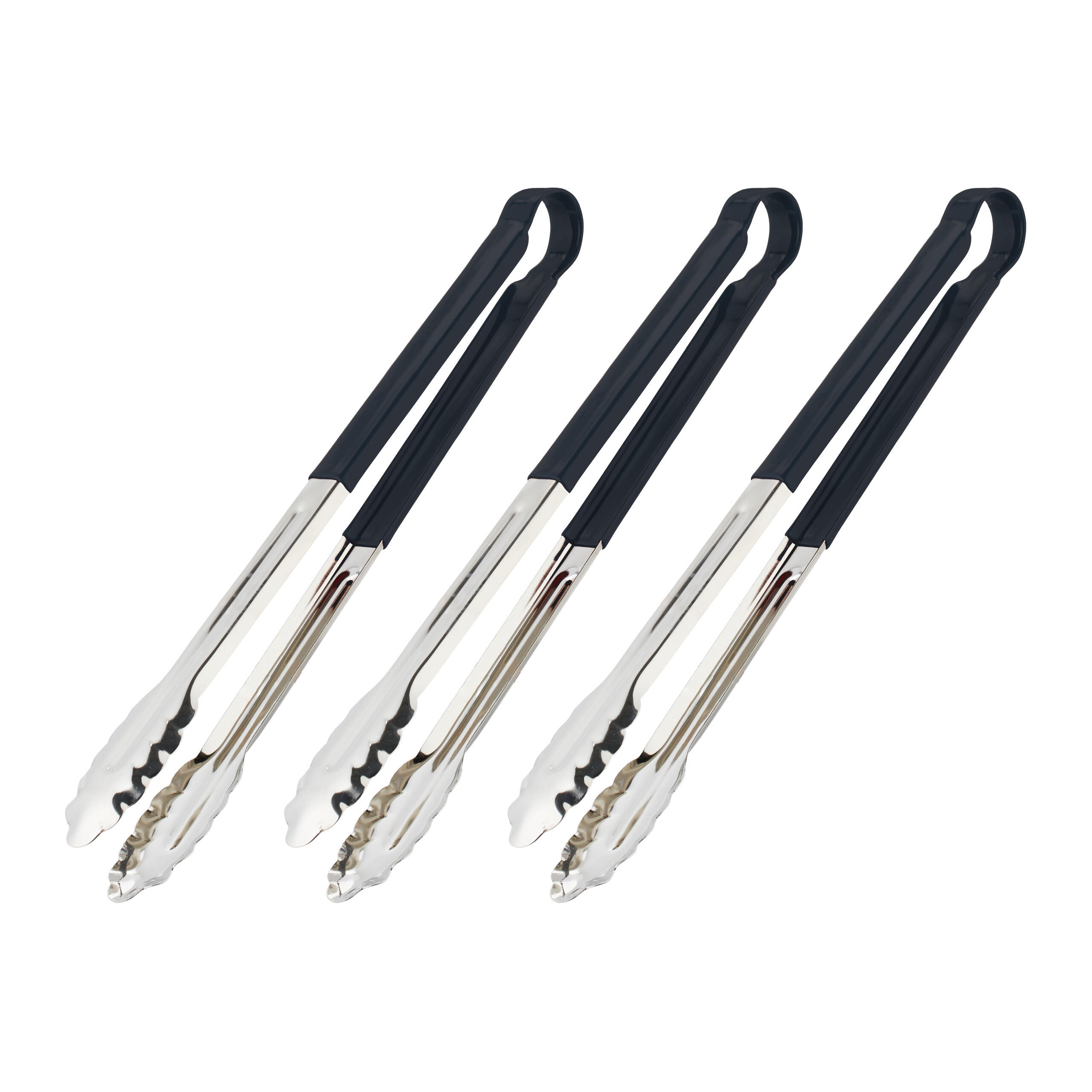 3XGRILLZANGE - Multicolor, Kunststoff/Metall (4cm) - Relaxdays