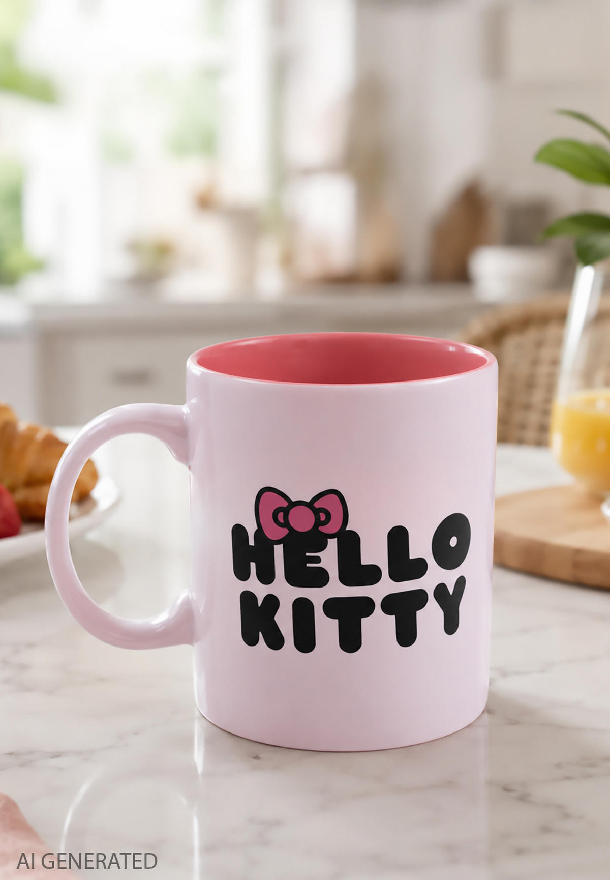 KAFFEEBECHER Hello Kitty 3D Rosa 320 ml - Multicolor, Keramik (0.32L) - Hello Kitty