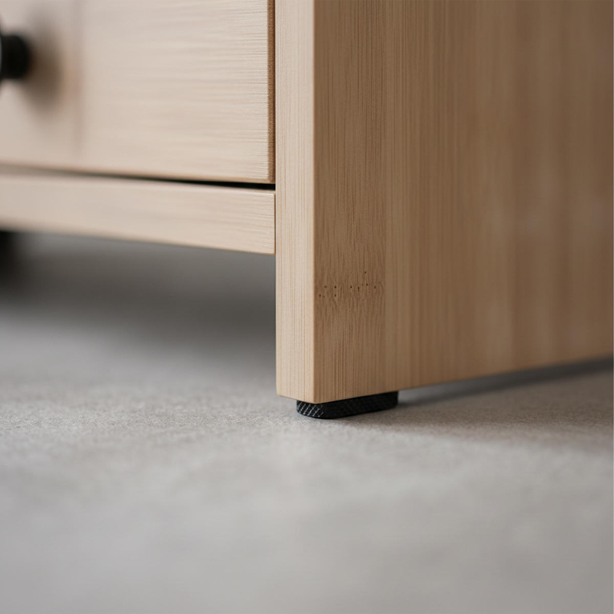 MONITORSTÄNDER Braun Holzoptik MDF 2 Schubladen - Hellbraun, Holzwerkstoff (18/47/12.5cm) - Relaxdays