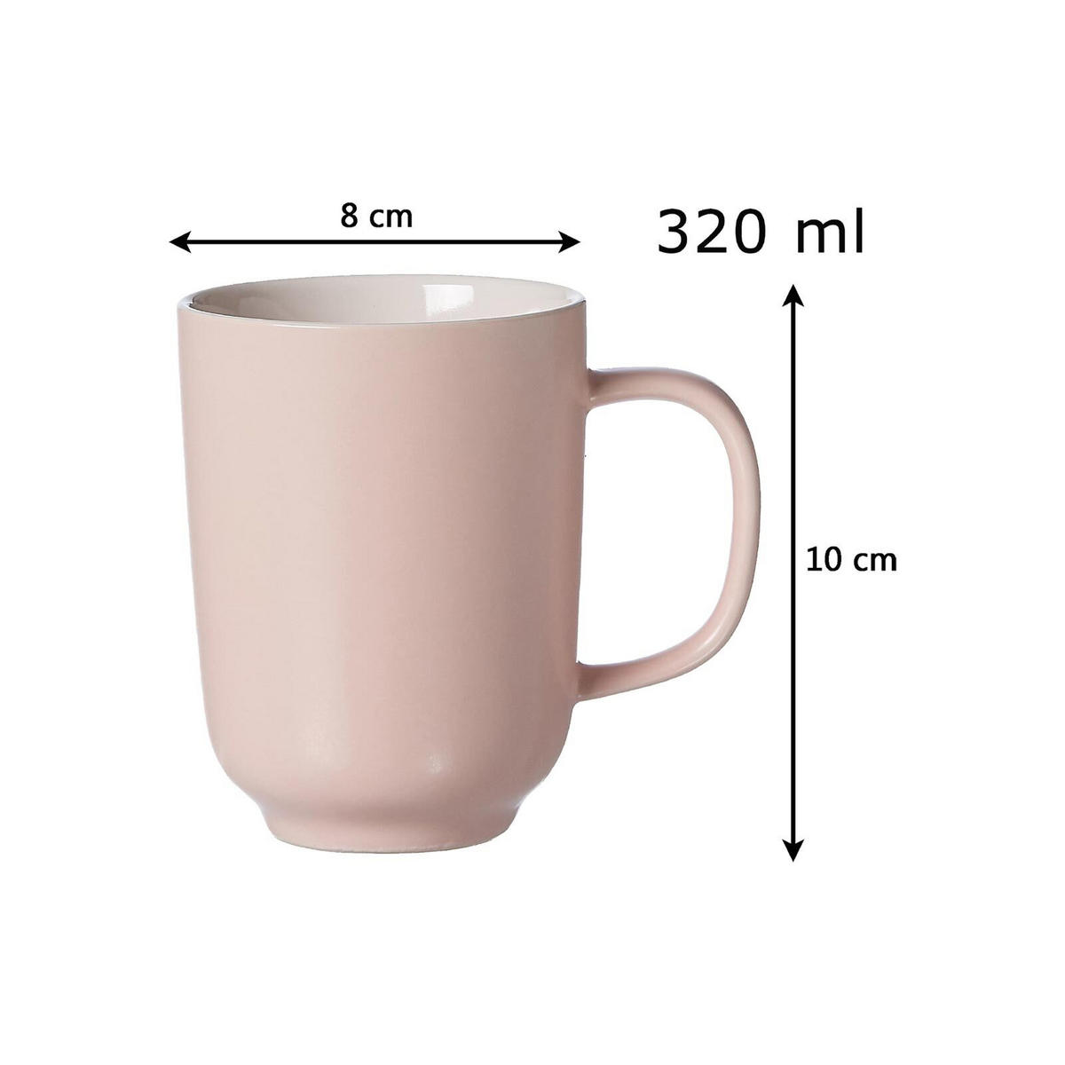 FRÜHSTÜCKSSET Jasper Rosa 16er Set - Robinienfarben, Keramik (1/1/1cm) - Ritzenhoff Breker