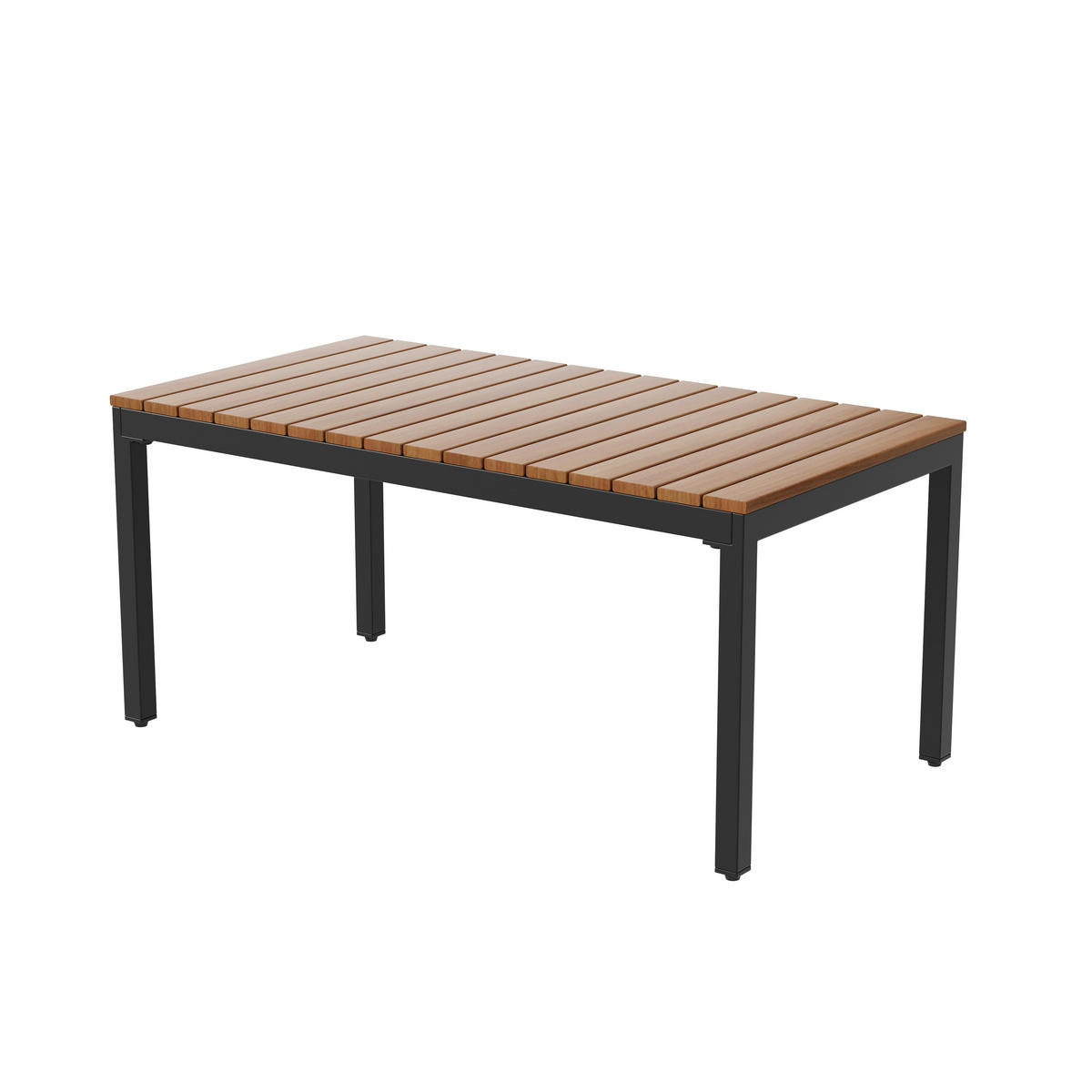 LOUNGESET Beige Rattan Doppelsofa 2 Sessel Tisch - Beige, Metall - FLIEKS