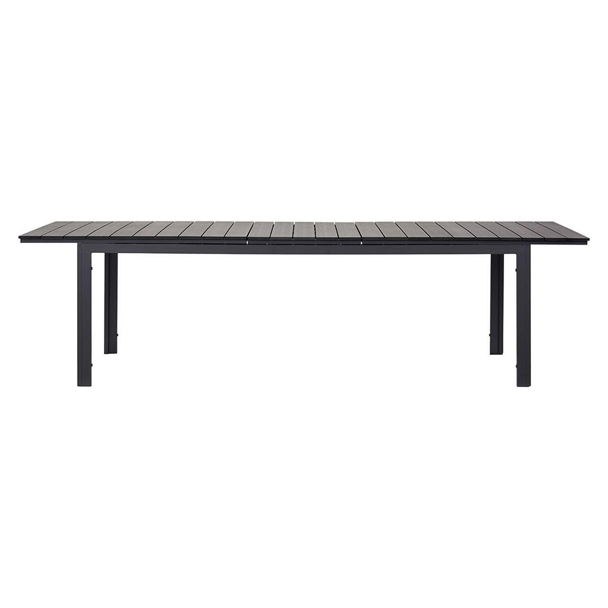 GARTENTISCH Willy Schwarz 230/95/76 cm - Schwarz, Metall (95/230/76cm) - ebuy24