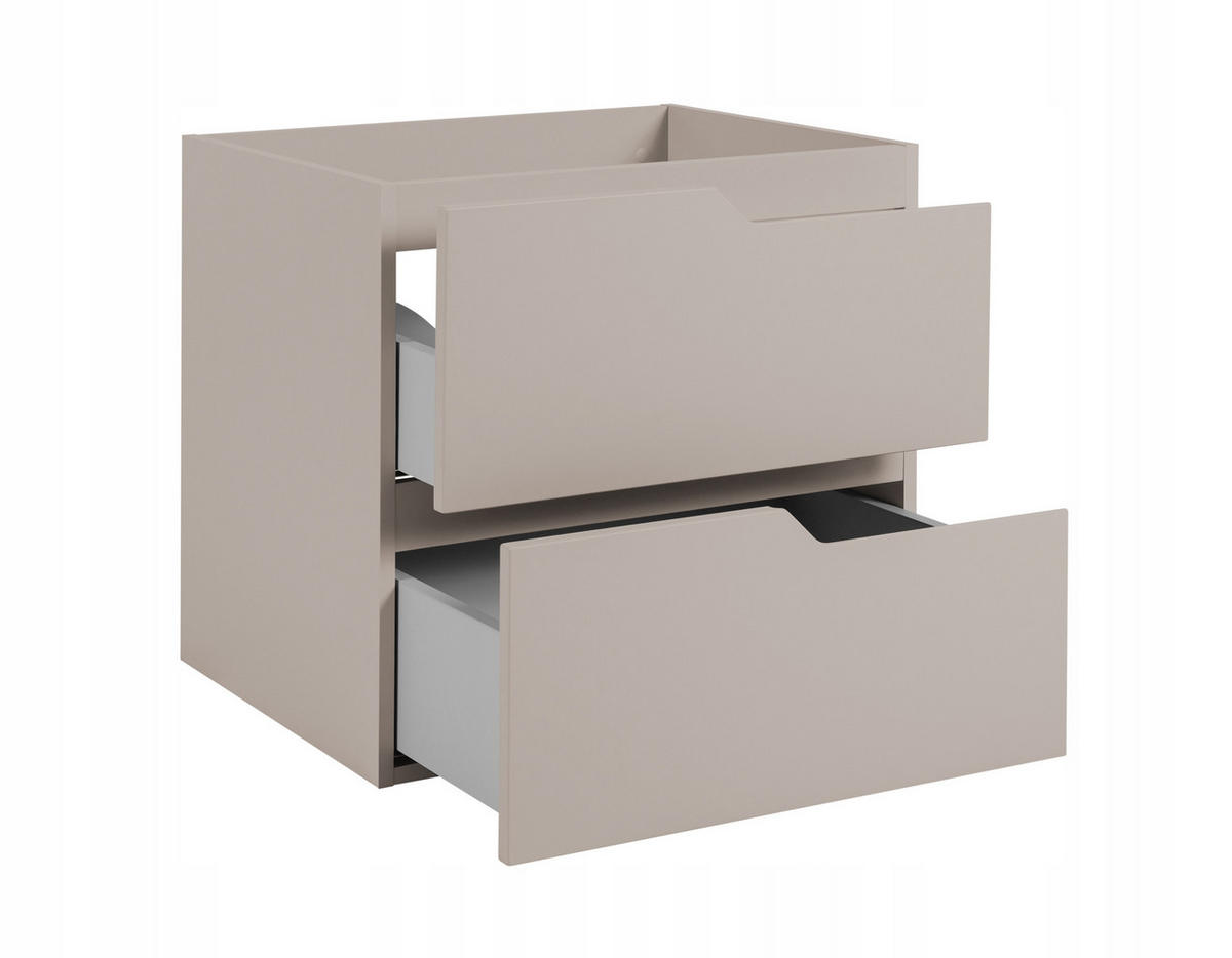 WASCHBECKUNTERSCHRANK MODERN 120 cm mit Arbeitsplatte Farbe: Kaschmir - Kaschmir - Kaschmir, Holzwerkstoff (120/57/46cm) - Rodan