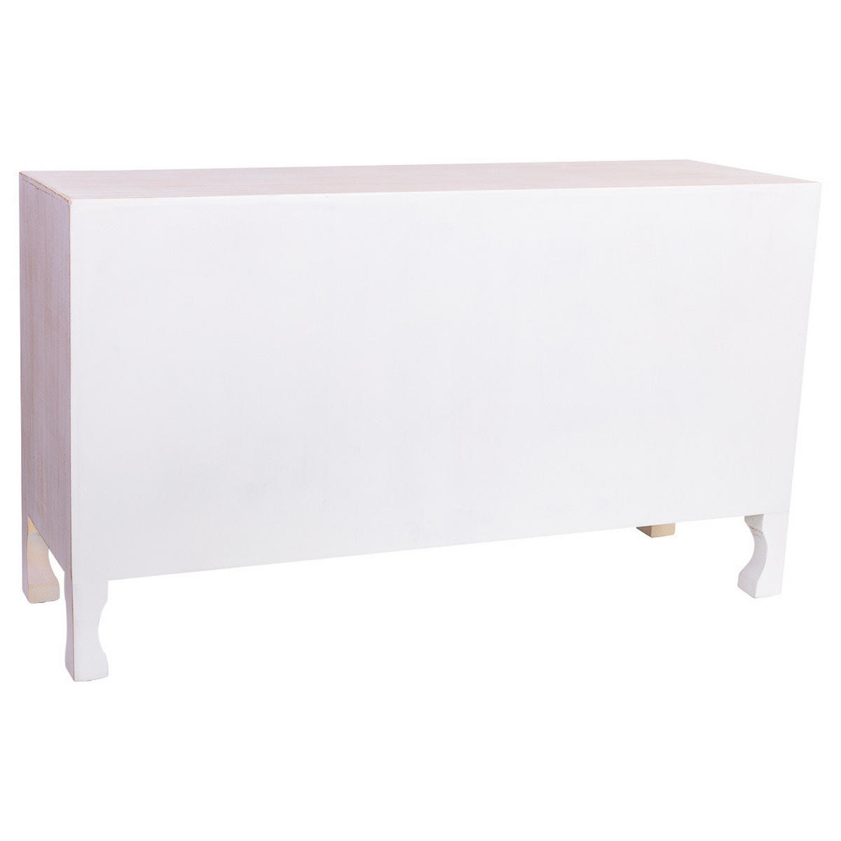 KOMMODE aus Holz 91x29x52 cm - Weiß, Holz (91/51/28cm) - Wanderlust
