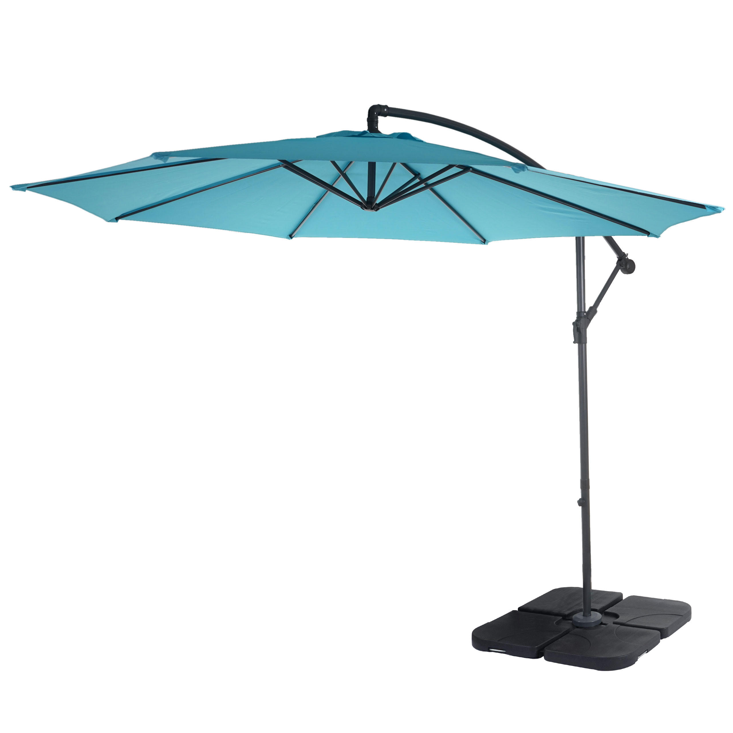 AMPELSCHIRM NEIGBAR Türkis - Türkis, Textil (360/295cm) - MCW
