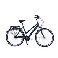 CITYBIKE Citytrek Lady Deluxe Ocean Blue 7 Gang 28 Zoll Größe: 53cm - Blau, Metall (53cm) - Hawk Bikes