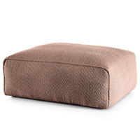 POLSTERHOCKER - Mauve/Schwarz, Kunststoff/Textil (81/38/100cm) - home24