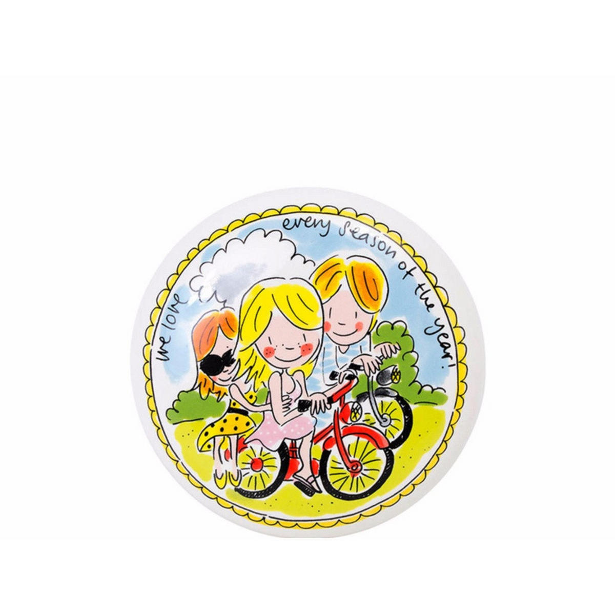 VORRATSDOSE Jahreszeiten in Bunt - 18cm - Multicolor, Keramik (16/20/16cm) - Blond Amsterdam