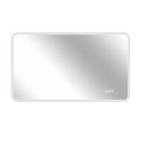 WANDSPIEGEL 100/2,9/60 cm silber aus Glas und Metall mit LED, Anti-Beschlag und Memory-Funktion - Silberfarben, Glas (60/2.9/100cm) - OKWISH