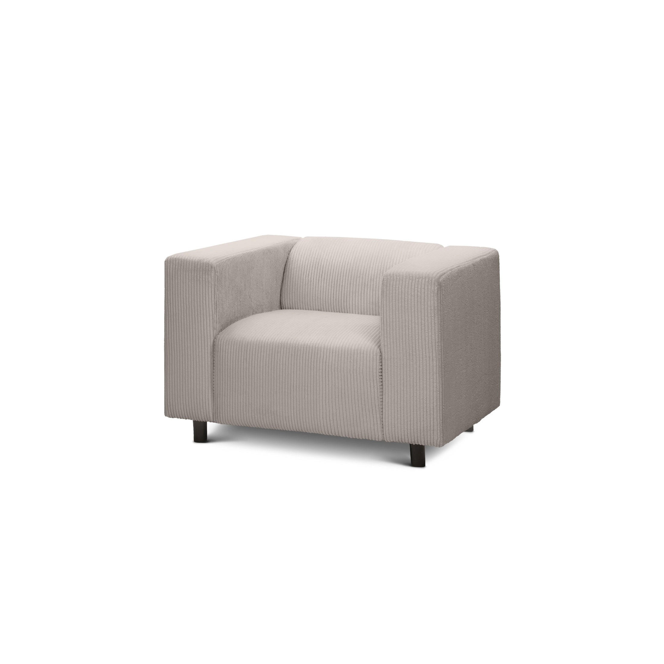 SESSEL July Beige 95 × 80 × 57 cm - Beige, Textil (95/57/80cm) - Pillovely