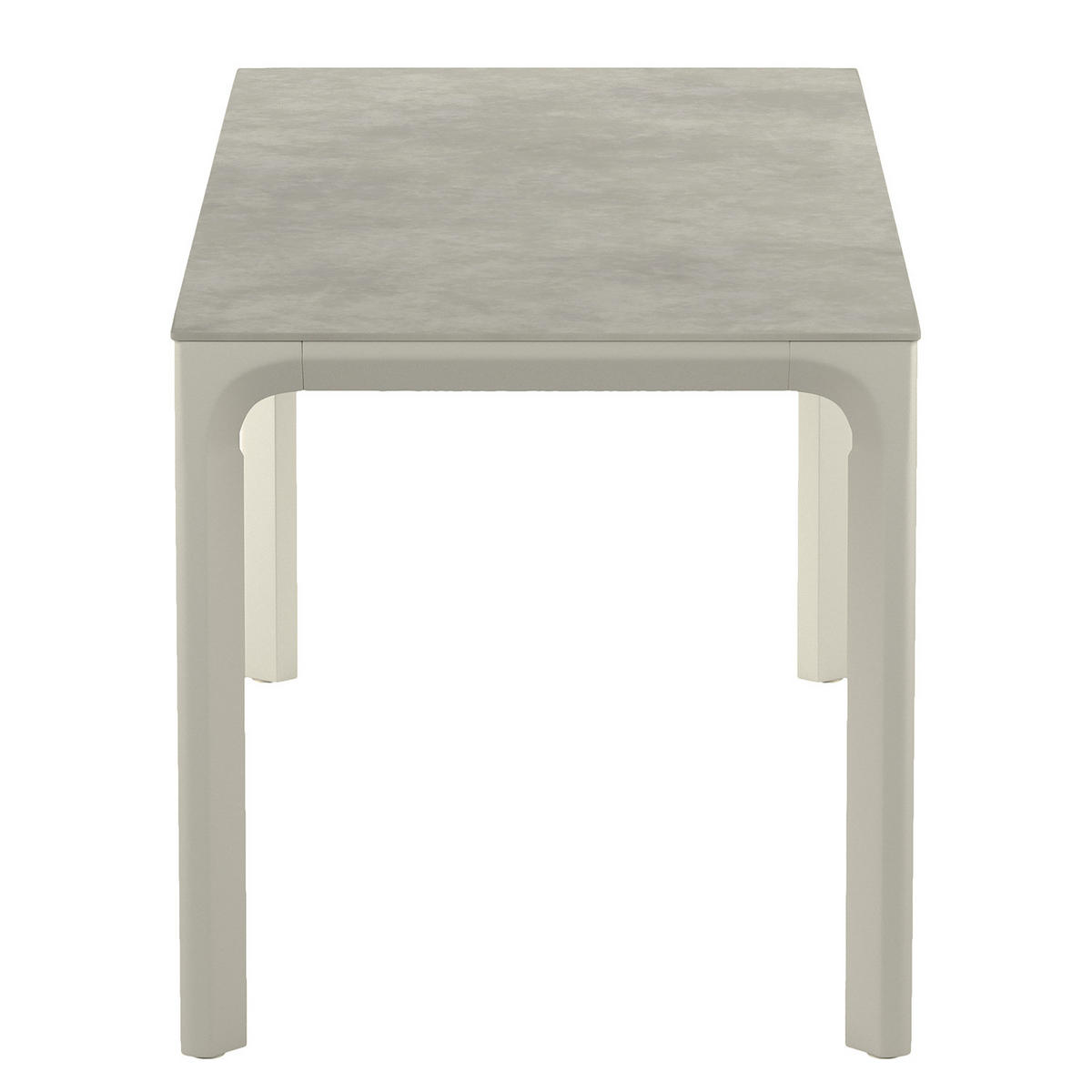 GARTENTISCH - Aluminium / Granit - Grau - Grau, Stein/Metall (90/180/74cm) - home24