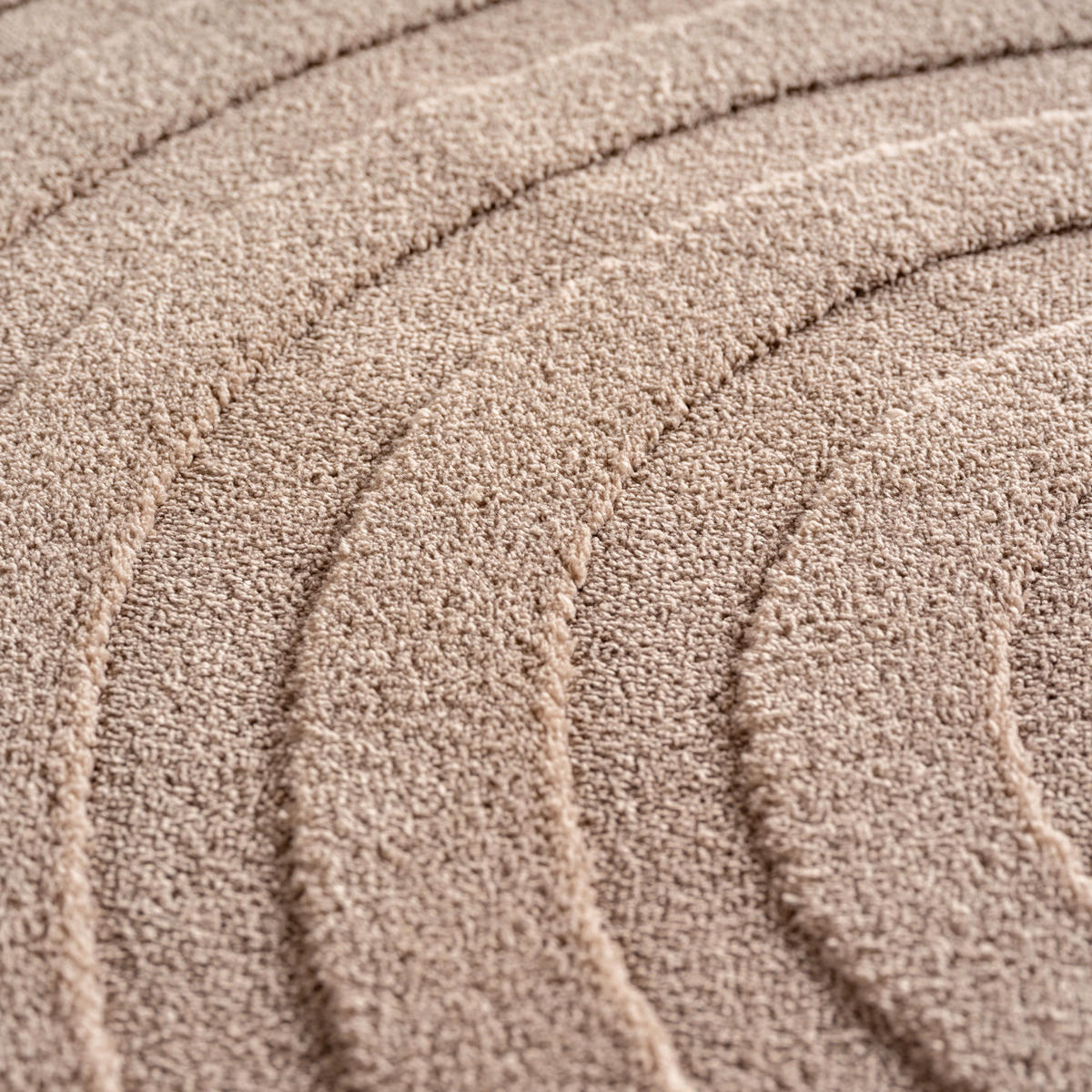 TEPPICH Kurzflor Bohemian Modern Waschbar Schlafzimmer Strapazierfähig Beige 140x200 cm – LAVAREDO - Beige, Textil (140/200cm) - KADIMA DESIGN