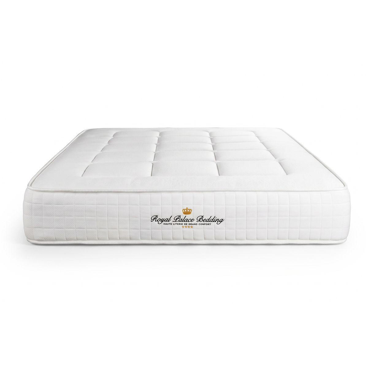 MATRATZE Balmoral Memory-Schaum 200 x 200 cm h3 - Weiß, Textil (200/200cm) - ROYAL PALACE BEDDING