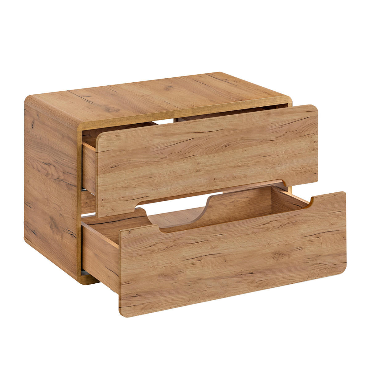 WASCHTISCHUNTERSCHRANK 80cm Arun Holz - Braun, Holzwerkstoff (80/53/46cm) - Petits-meubles