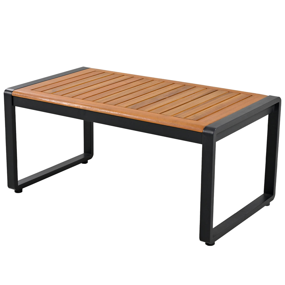 GARTENMÖBEL 115x60x64cm grau aus verzinktem Eisen und mit Kissen - Grau, Metall - Modfu