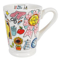 BECHER Lehrerin in Bunt - 500 ml - Multicolor, Keramik (0.5L) - Blond Amsterdam