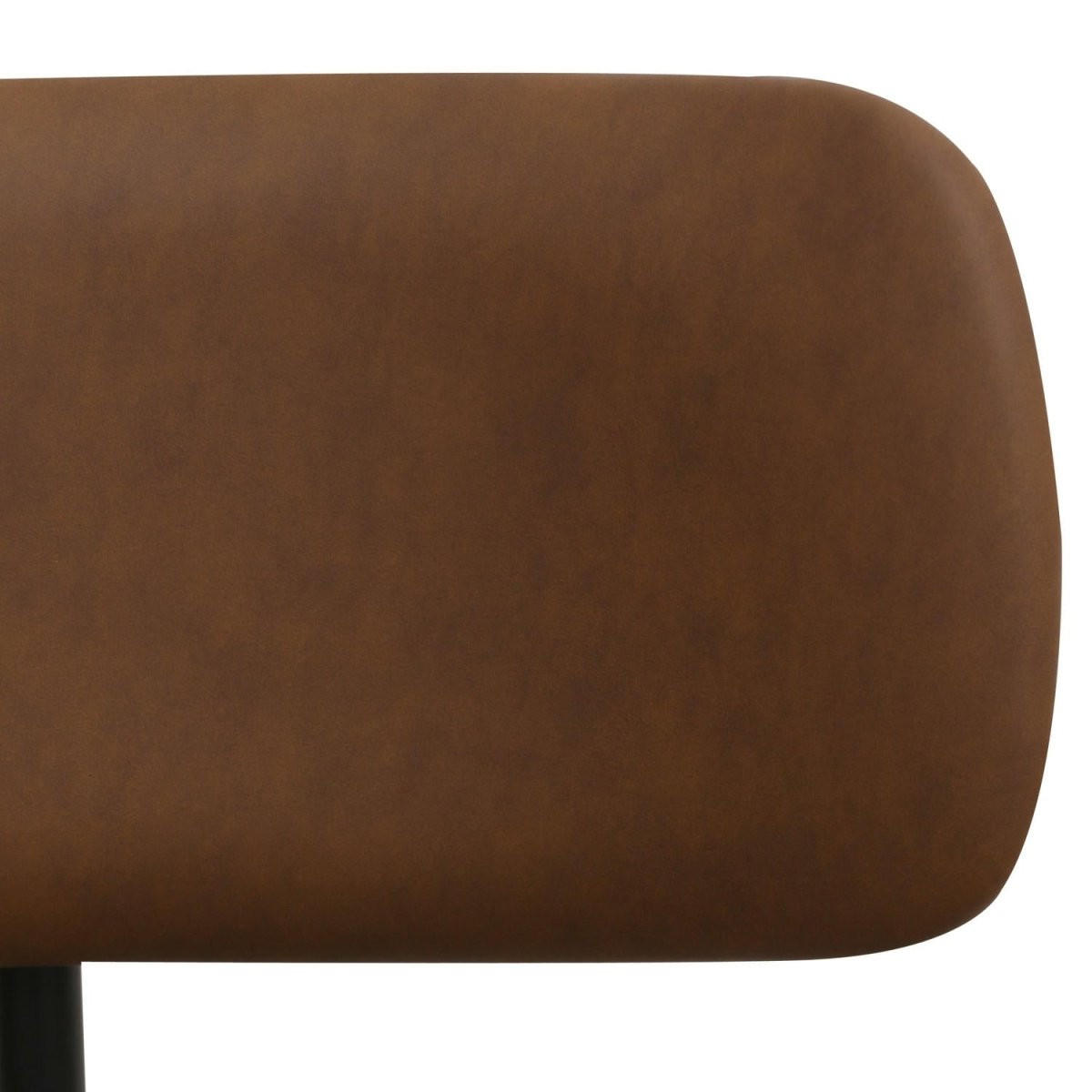 DREHSTUHL höhenverstellbar in Kunstleder Dunkelbraun - Schwarz/Braun, Textil/Metall (56/74/57cm) - Furnhouse