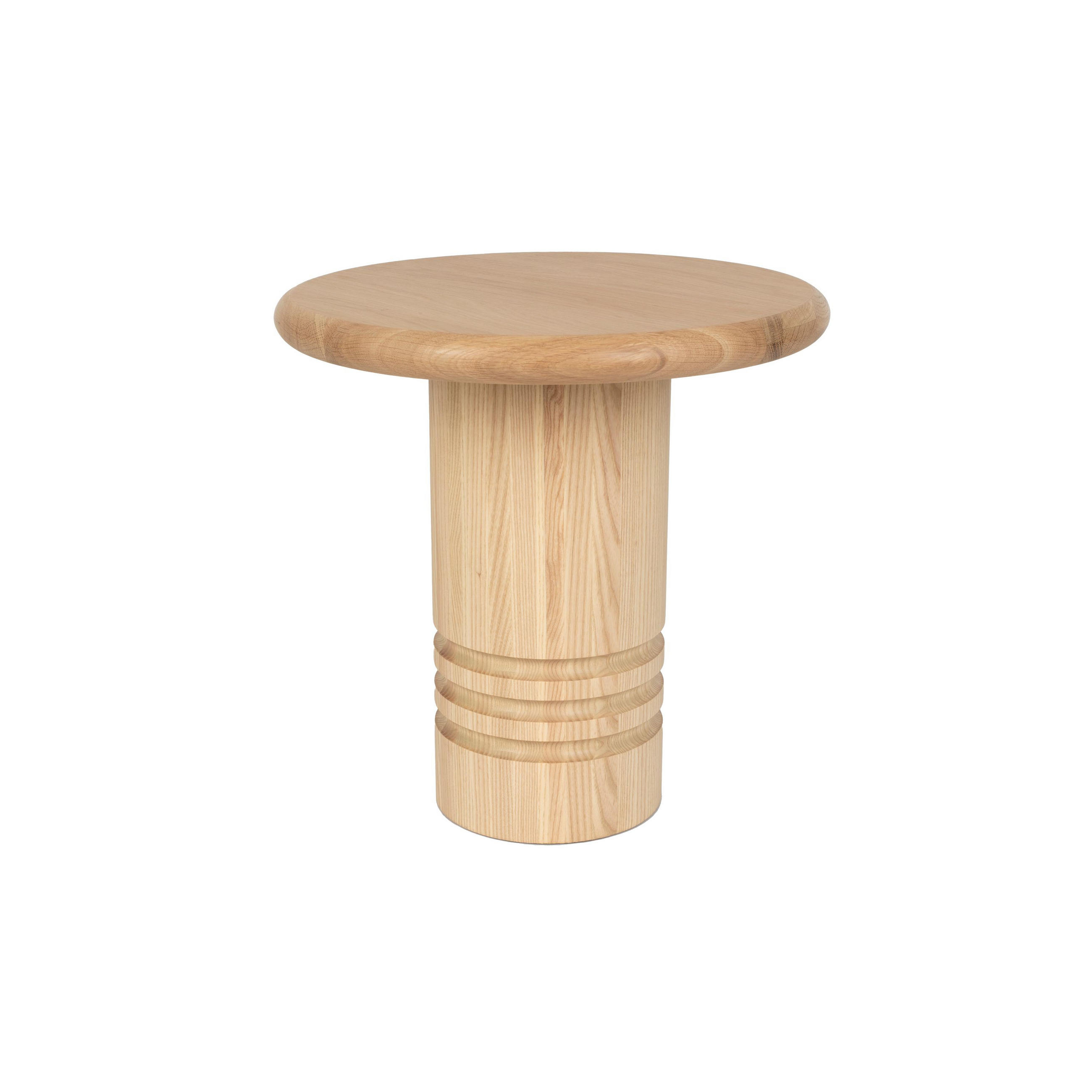 BEISTELLTISCH Chunk Rund 45 cm - Beige, Holzwerkstoff (45/45/45cm) - Zuiver