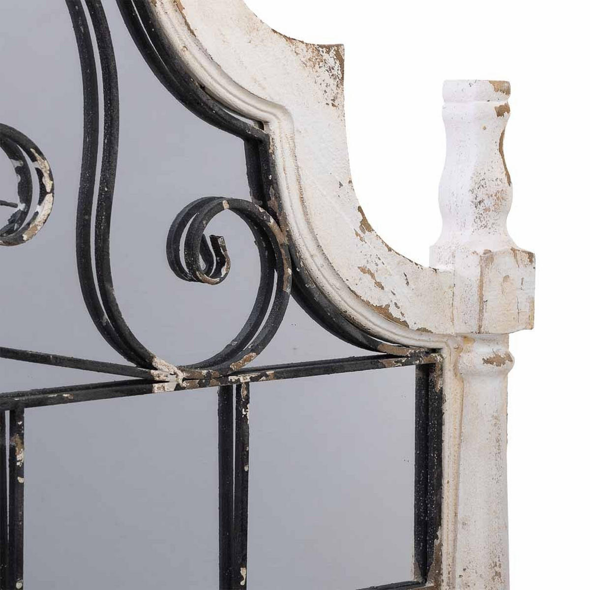 WANDSPIEGEL 128x6x89 cm - Weiß, Holz (128/89/6cm) - Wanderlust