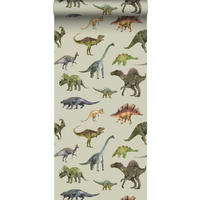 TAPETE Dinosaurier 50 x 900 cm - Grün, Papier (50/0.1cm) - Sanders & Sanders