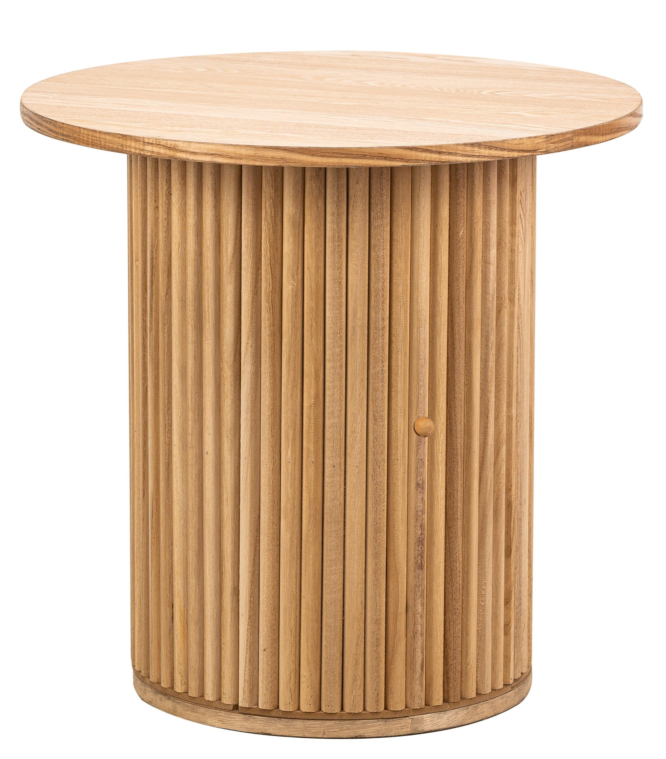 BEISTELLTISCH Rund Braun 50 x 50 x 49 cm - Braun, Holz (50/50/49cm) - Nordlys