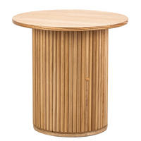 BEISTELLTISCH Rund Braun 50 x 50 x 49 cm - Braun, Holz (50/50/49cm) - Nordlys
