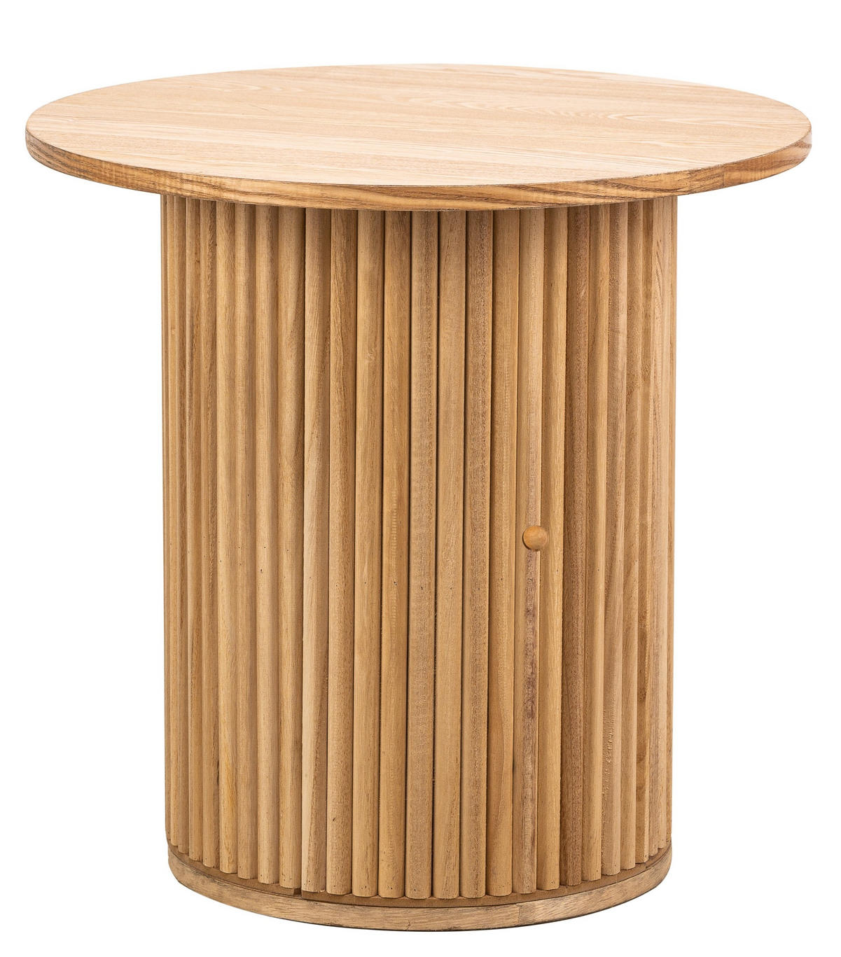BEISTELLTISCH Rund Braun 50 x 50 x 49 cm - Braun, Holz (50/50/49cm) - Nordlys