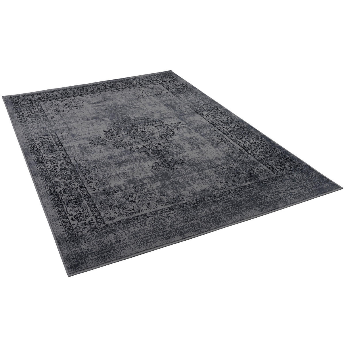DESIGNER KURZFLOR TEPPICH MODERNE MUSTER - Grau, Textil (80/150cm) - Pergamon